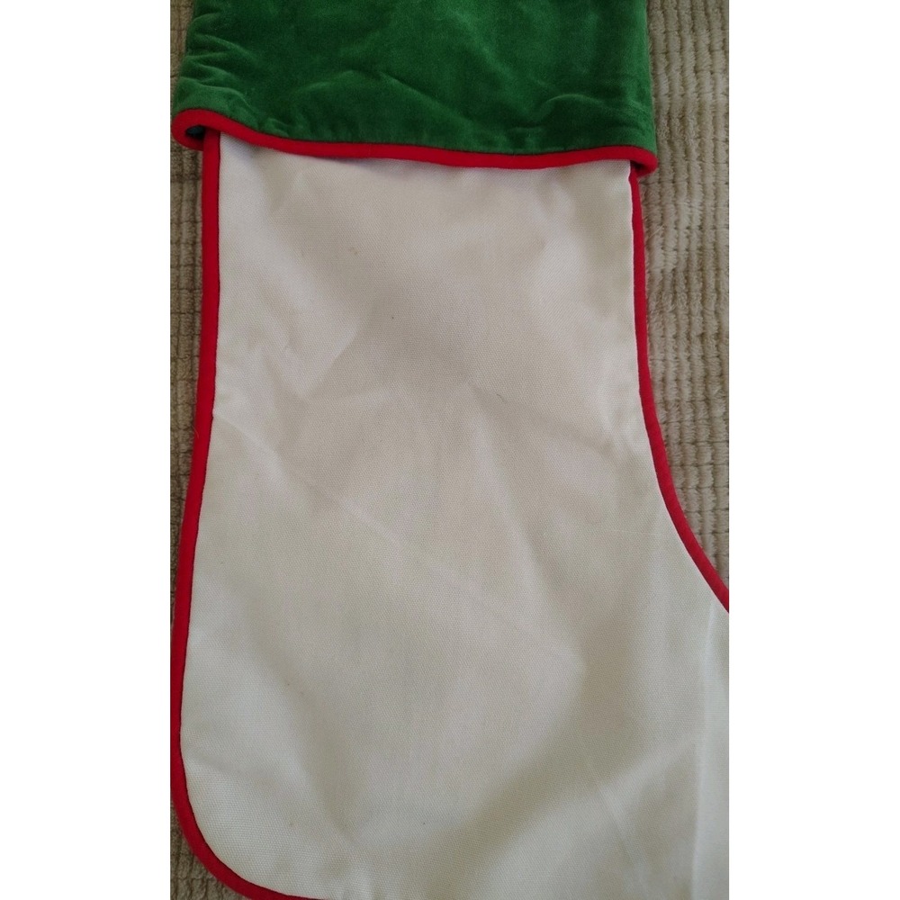 House Of Hatten Vintage Christmas Stocking Boy With Holly - Picture 7 of 10